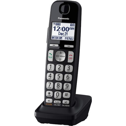 PANASONIC Additional Cordless Phone Handset for use with KX-TGE4x Series Cordless Phone Systems - KX-TGEA40B (Black)