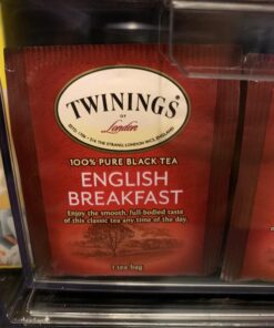 Twinings English Breakfast Black Tea, 100 Individually Wrapped Tea Bags, Smooth, Flavourful, Robust, Caffeinated 100 Count (Pack of 1) 37 71bzJKEtVLL