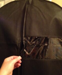 Garment Bags with Shoe Bag - Breathable Garment Bag Covers Set of 5 for Suit Carriers, Dresses, Linens, Storage or Travel - Suit Bag with Clear Window 48 71bzPE1ZsL