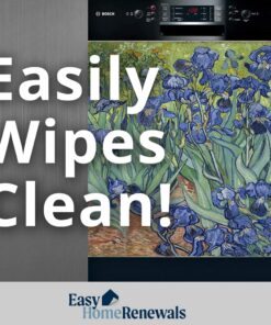 Decorative Dishwasher Cover, Dishwasher Magnet Cover, Magnetic Vinyl Decal, Reusable Panel Decal, 23.5” x 26” | 3 Chefs 15 71c 5g5uXEL