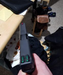 TRUGLO Fiber-Optic Handgun Night Sight | Compact Durable Snag-Resistant High-Visibility Red Front & Green Rear Sight for Handguns Glock High Set 28 71c0gyV4pKL 2