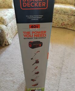 BLACK+DECKER 40V Max Cordless Sweeper & String Trimmer Combo Kit (LCC340C) 20V Sweeper & String Trimmer Combo Kit 32 71c0yo4pRGL 1