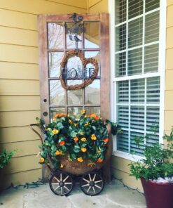 Nearly Natural 6025 22in. Nasturtium Silk Hanging Basket,Gold,29" x 10.25" x 10.25" 39 71c1BLn2fjL