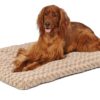 MidWest Homes for Pets Deluxe Dog Beds | Super Plush Dog & Cat Beds Ideal for Dog Crates | Machine Wash & Dryer Friendly, 1-Year Warranty Mocha 42-Inch