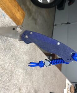 Spyderco Para Military 2 Signature Midnight Blue Knife with 3.42" CPM S110V Steel Blade and Durable G-10 Handle - PlainEdge - C81GPDBL2 54 71c2TSO7yrL