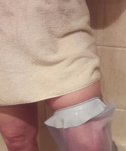 Brownmed - Seal-Tight Freedom Cast & Bandage Protector - Shower Cast Cover for Legs - Waterproof Shower Protector - Leg Cast Bag for Shower & Swimming - Adult Leg 64 71c2oZfgZL