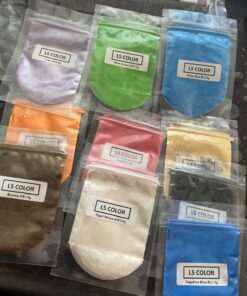 Epoxy Color Pigment-10 Color, with Mini Hand Epoxy Mixer, Mica Powder for Epoxy Resin Dye, Cosmetic Grade Soap Colorant, Natural Slime Coloring with Paint Mixing Tool for Cup Tumbler Turner 10 Selection Kit 44 71c2v40 PuL