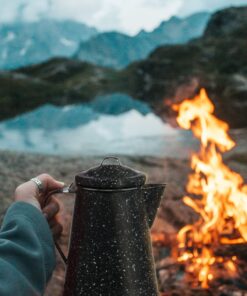Granite Ware 3 Qt Coffee Boiler. Enameled Steel 12 cups capacity. Perfect for camping, Heat Coffee, Tea and Water directly on stove or fire. 35 71c3GBKEHML