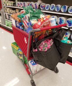 NZ home Insulated Cooler Bag and Food Warmer (XL Plus, 2 Pack) for Food Delivery & Grocery Shopping with Zippered Top, Black XL Plus 45 71c3woHIOML 2