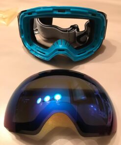 ZIONOR X4 Ski Goggles Magnetic Lens - Snowboard Snow Goggles for Men Women Adult A0 Vlt 13.67% Blue Lens Blue Frame 81 71c4uTH9BRL