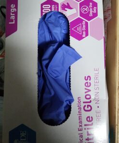 MedPride Powder-Free Nitrile Exam Gloves, Large, Large (Pack of 100) Large (Pack of 100) 27 71c4yUTTDkL