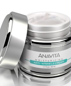 Anavita Moisturizing Anti Wrinkle Anti Aging Cream W/Peptide & Hyaluronic Acid - Day Night - Facial Fine Lines Wrinkles Elasticity Skin Tone - Face Neck Decollete Moisturizer for Women Men 1.7 fl oz 16 71c5S0PSZ3L