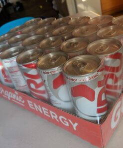 GURU Lite Natural Energy Drink - Low Calorie, Vegan, Organic Energy Drinks - Experience Energy Without the Jitters, Rush or Crash - 24 x 8oz/250ml Cans 8.4 Fl Oz (Pack of 24) 42 71c5W4 NTBL