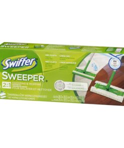 Swiffer Sweeper 2 In 1 Mop And Broom Floor Cleaner Starter Kit 4 Count (Pack of 1) 12 71c6FY0tO4L
