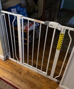 Regalo Easy Step 38.5-Inch Wide Walk Thru Baby Gate, Includes 6-Inch Extension Kit, Pressure Mount Kit, Wall Cups 38.5" Wide 28 71c6PRO0kcL