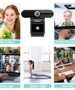 4K HD Webcam with Microphone, 8MP USB Computer Web Camera With Privacy Shutter and Tripod, Pro Streaming Webcam PC Cam Mac Desktop Laptop for Gaming Video Recording Calling Conferencing Online Classes 30 71c6mXErtoL
