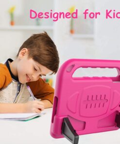 BMOUO Kids Case for iPad Mini 4/iPad Mini 5, iPad Mini 4/5 Case - Built-in Screen Protector, Shockproof Handle Convertible Stand Kids Case for iPad Mini 5th/4th Generation 7.9", Rose 28 71c72kFnRqL