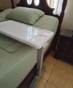 Carex Overbed Table and Hospital Bed Table - Table With Wheels - Over The Bed Table For Home Use and Hospital, Bedside Table With Wheels, Over Bed Desk, Over Bed Table With Wheels 37 71c7Ottb63L
