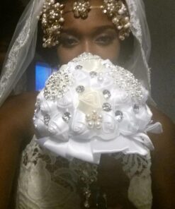 Generic Engerla Handmade Crystal Diamond Pearl Rhinestone Brooch Bridal Hold Flowers Wedding Bouquet Brooch 31 71c8frFdJYL