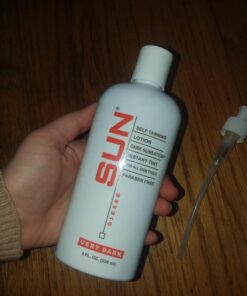 Sun Laboratories By Giesee Dark Sunsation Tinted Self Tanning Lotion 8 oz | Fake Tan, Self Tan, Self Tanner | Organic, Non Toxic Body Bronzer & Face Tanning Lotion | Sunless Tan, Instant Natural Tan, 8 Ounce Very Dark 27 71c97z5aqDL