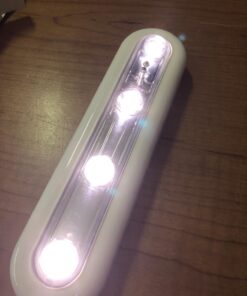 OXYLED Tap Closet Lights, One Touch Light, Stick-on Anywhere 4-Led Touch Tap Light, Cordless Touch Sensor LED Night Light, Battery Operated Stair Safe Lights, 140° Rotation 1 Pack 35 71c9Rju7a4L