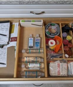 Large Kitchen Drawer Organizer - Expandable Bamboo Drawer Dividers (17.5" - 22") - Adjustable Separators for Kitchen, Clothes, Dresser, Bedroom, Bathroom, and Desk Drawers - 4 Pack (Natural) Natural 35 71cAsJfAY2L