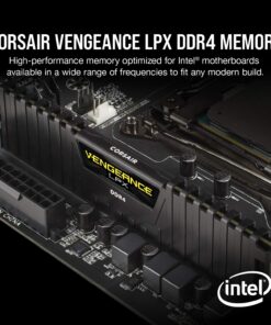 Alternative view of Corsair Vengeance LPX 16GB (2x8GB) DDR4 DRAM 3200MHz C16 Desktop Memory Kit - Black (CMK16GX4M2B3200C16) 16GB Kit (2x8GB)