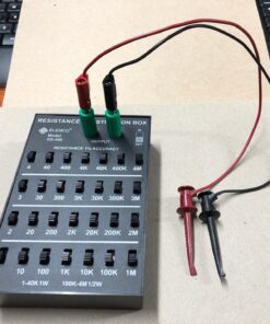 Elenco Resistance Substitution Box | Resistance Range From 1Ω To 11, 111 , 110MΩ | 1% Precision: 1Ω-40kΩ- 1 Watt/ 100kΩ- 4MΩ- 1/2 Watt 36 71cBgiYQN L