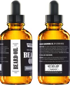 Leven Rose Beard Oil for Men and Beard Softener 100% Pure Natural for Bearded Men, Mustaches, and Moisturized Skin 1 oz by Ranger Grooming Co 22 71cCLqTBbzL