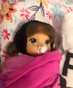 Baby Alive C2695 READY FOR SCHOOL BABY: Brown Hair Baby Doll, School-Themed Dress, Doll Accessories Include Notebook & Brush, Doll For 3-Year-Old Girls and Boys and Up, Multicolor (Amazon Exclusive) 46 71cD NWwH0L