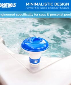 HYDROTOOLS BY SWIMLINE 8715 Mini Chemical Dispenser For Spas and Personal Pools| Compatible With Bromine & Chlorine Supports 1’’ Tablets | Adjustable Control Ring For Customizable Flow Rate Classic (Mini) 20 71cDACdGwFL
