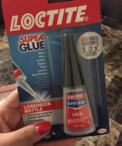 Loctite Super Glue Liquid Longneck Bottle, Clear Superglue for Plastic, Wood, Metal, Crafts, & Repair, Cyanoacrylate Adhesive Instant Glue, Quick Dry - 0.35 fl oz Bottle,Pack of 1 (Packaging May Vary) 0.35 oz 32 71cEEaod5dL 2