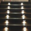 Lightess Solar Stair Lights Outdoor LED Deck Step Lighting Stainless Steel for Paths Patio Pack of 6 Cool White 4 71cEgKRHuuL