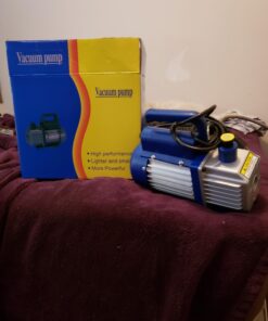 ZENY 3,5CFM Single-Stage 5 Pa Rotary Vane Economy Vacuum Pump 3 CFM 1/4HP Air Conditioner Refrigerant HVAC Air Tool R410a 1/4" Flare Inlet Port, Blue 45 71cH665aTjL