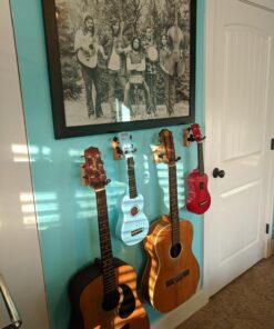 Ukulele Hanger Wooden Wall Mount Made in the USA or Mandolin Hanger - Cherry Hardwood - by String Swing CC01UK-C Single Unit 27 71cHMLJYVvL