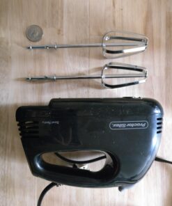 Proctor Silex Easy Mix 5-Speed Electric Hand Mixer with Bowl Rest, Compact and Lightweight, 100 Watts of Peak Power, Black 29 71cIu9wMrBL