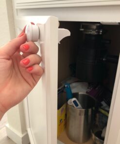 Jambini Magnetic Cabinet Locks - Child Safety Locks for Cabinets and Drawers - Drawer Locks Baby Proofing Cabinet Locks for Babies (4 Locks + 1 Key) 44 71cIyBI5F1L