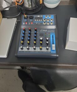 Pyle Professional Audio Mixer Sound Board Console System Interface 4 Channel Digital USB Bluetooth MP3 Computer Input 48V Phantom Power Stereo DJ Studio Streaming FX 16-Bit DSP processor-PMXU43BT 41 71cJ2CUsB3L