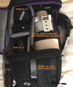 Altura Photo Camera Sling Bag DSLR - Camera Backpack for Canon, Nikon, Sony & GoPro Bag - Crossbody Camera Bag for Photographers - Camera Accessories 84 71cJ2HTtErL 1