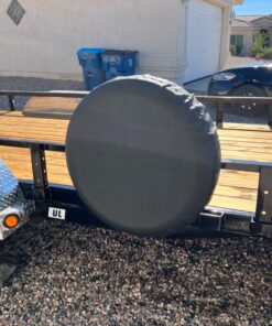 Moonet PVC Leather Spare Tire Wheel Cover for Car Truck SUV Camper Trailer Universal Fit RV JP FJ, R15 Black (for Overall Wheel Diameter 27-29 inch) 15 inch for Tire Diameter 27"-29" 43 71cKNQo71mL