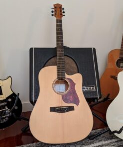 Donner Acoustic Guitar Kit for Beginner Adult Teen Full Size Cutaway Acustica Guitarra Starter Bundle Set with Bag Strap Tuner Capo Pickguard Pick, Right Hand 41 Inch Natural, DAG-1C/DAD-110C 42 71cKTF1Je3L