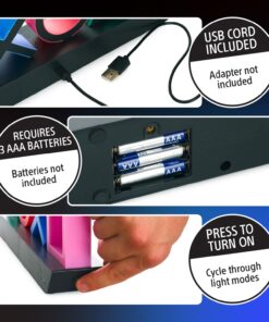 Paladone Playstation Controller Icons Light with 3 Light Modes - Sound Reactive, Dynamic Phasing, and Standard Mode - Gaming Desk Accessories and Game Room Decor 19 71cKtoojANL