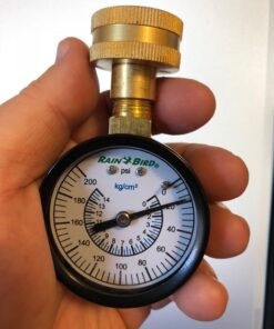 Rain Bird P2A Water Pressure Test Gauge, 3/4" Female Hose Thread, 0-200 psi 25 71cLFqiA7TL