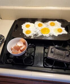 Lodge LPGI3 Cast Iron Reversible Grill/Griddle, 20-inch x 10.44-inch, Black 20 Inch Double Burner 82 71cLf4eOhVL