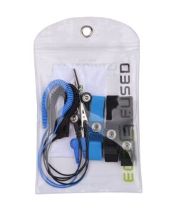 Anti Static Wrist Straps - 3 Pack - Reusable Anti-Static Wrist Straps equipped with Grounding Wire and Alligator Clip - Enables you to Ground Yourself while working on Sensitive Electronics 2x Black + 1x Blue 29 71cN193YdXL