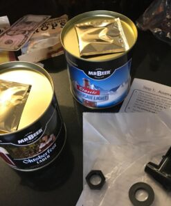 Mr. Beer Complete Beer Making 2 Gallon Starter Kit, Premium Gold Edition, Brown Complete Kit 52 71cN5JqhO2L