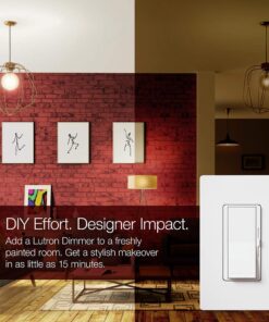 Lutron Diva LED+ Dimmer Switch for Dimmable LED, Halogen and Incandescent Bulbs, 150W/Single-Pole or 3-Way, DVCL-153P-WH-3, White (3-Pack) 3 Pack 20 71cN5scBzwL