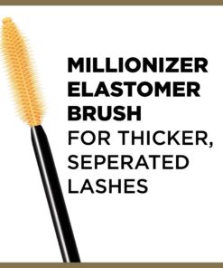 L’Oreal Paris Makeup Voluminous Million Lashes Mascara, Volumizing Collagen Infused Eye Makeup, Amplifying Mascara Brush, Washable, Blackest Black, 0.3 Fl Oz., 1 Count 0.30 Fl Oz (Pack of 1) Washable Blackest Black 30 71cNBj8QTL