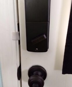 Kwikset Cove Entry Knob featuring SmartKey® in Venetian Bronze Standard Packaging 9 71cO7AK 3WL