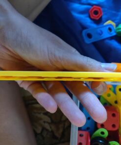 Brickyard Building Blocks STEM Toys - Educational Building Toys for Kids Ages 4-8 with 163 Pieces, Tools, Design Guide and Toy Storage Box, Gift for Boys & Girls 163 Piece 40 71cOCN8QjxL